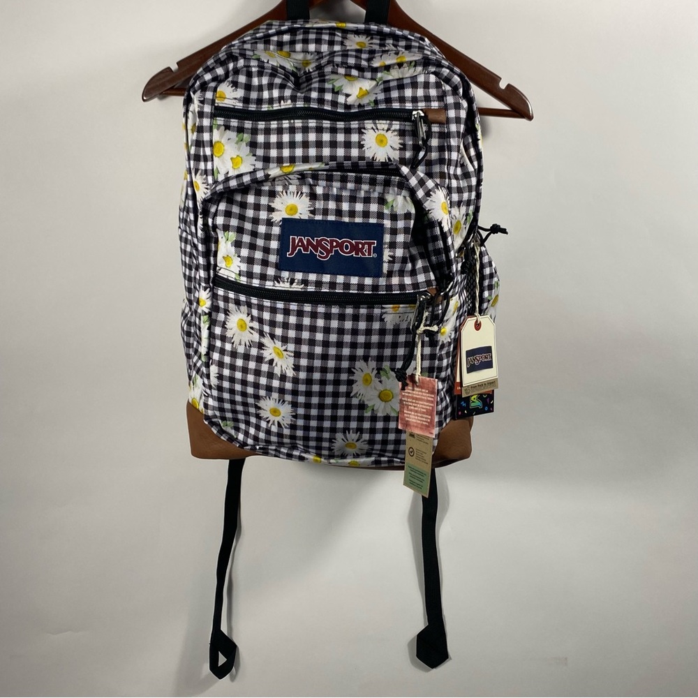 Jansport XL 17” Backpack Daisy Mae Bookbag Cool Student New With Tags Leather